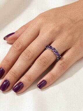 NWT Bomb Party “Remember the Lover” Ring RBP7164 | Amethyst CZ | Rhodium Plated
